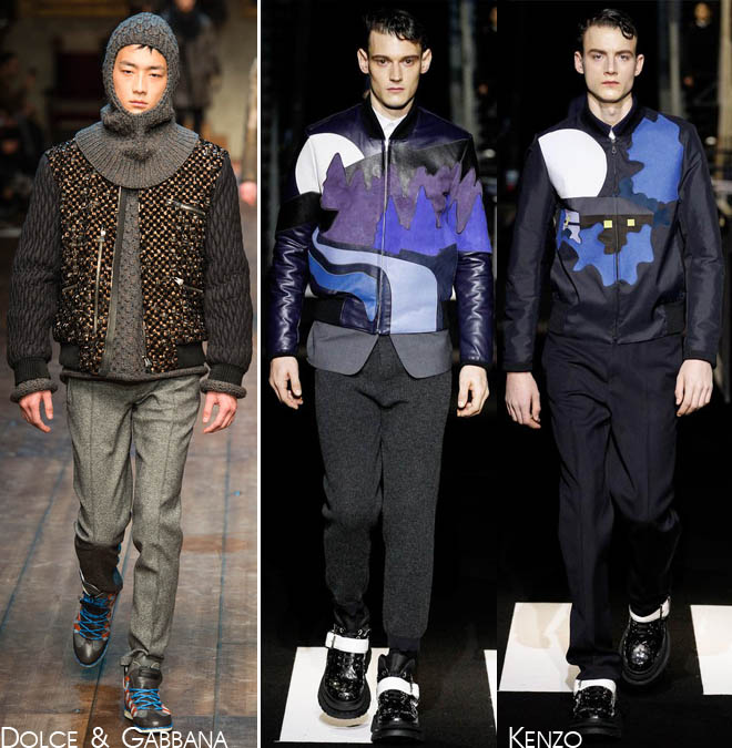Мужские куртки бомберы осень-зима 2014-2015: Dolce&Gabbana и Kenzo