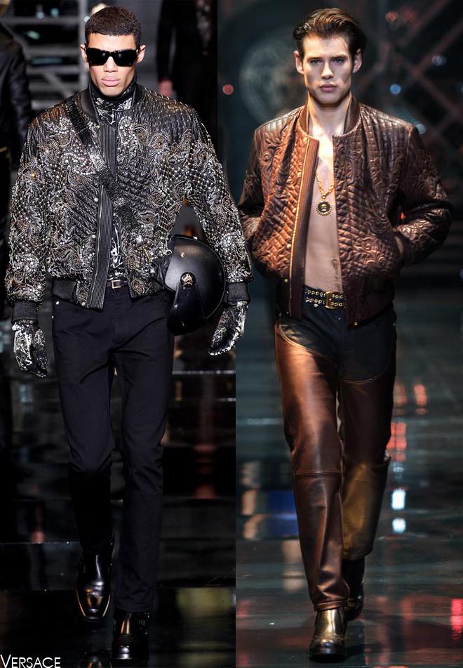 Мужские куртки бомберы осень-зима 2014-2015: Versace